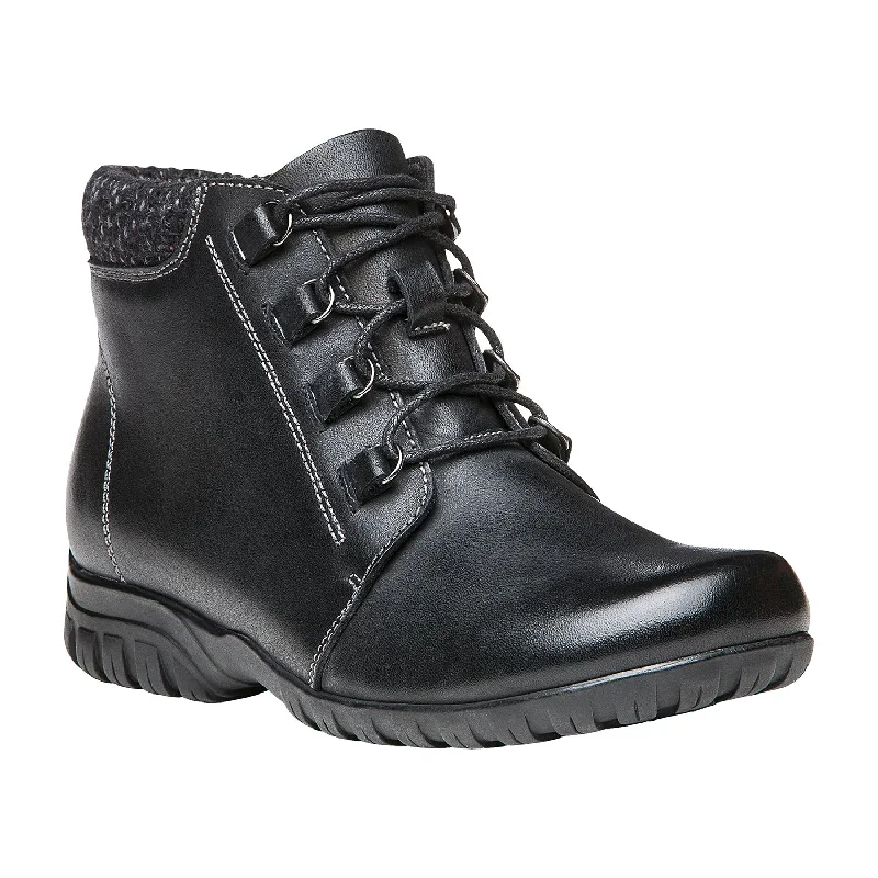 Friends and Family Sale Delaney Waterproof Zipper Bootie XX-WIDE in Black