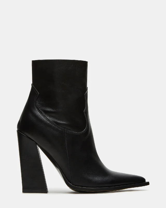 Pay Less TEX BLACK LEATHER