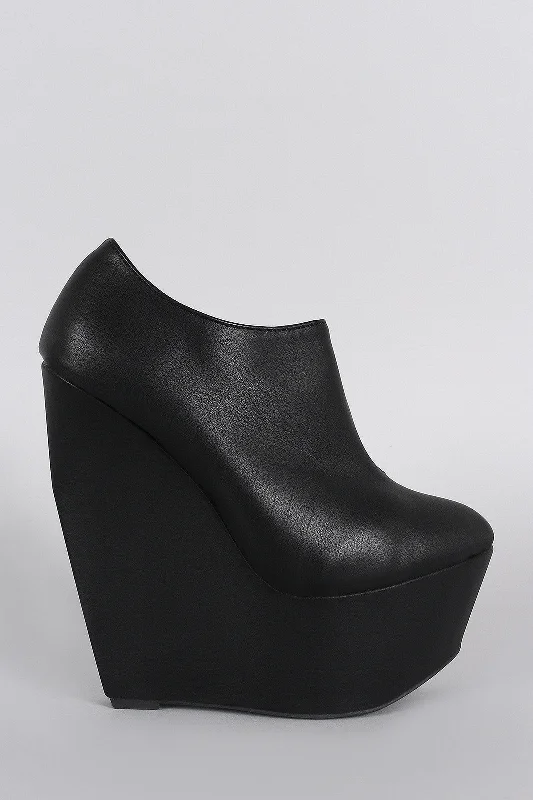 The Best Prices Narrow Platform Heights Wedge Booties