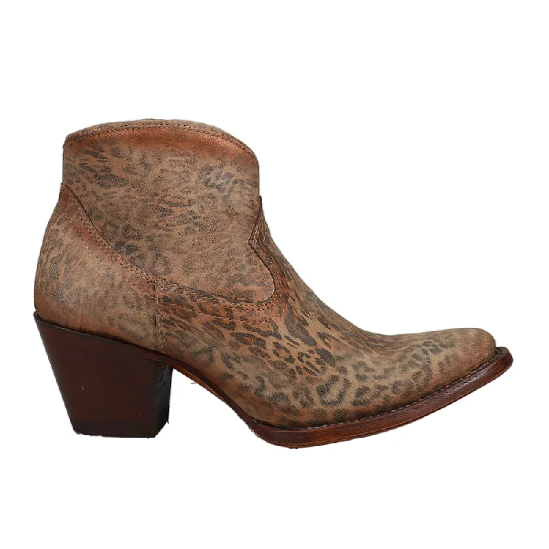 Price Meltdown Cheetah Suede Pointed Toe Cowboy Booties
