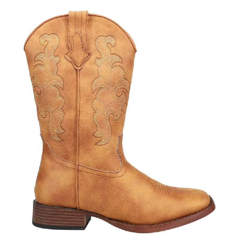 Price Buster Cowboy Classic Embroidery Square Toe Cowboy Boots