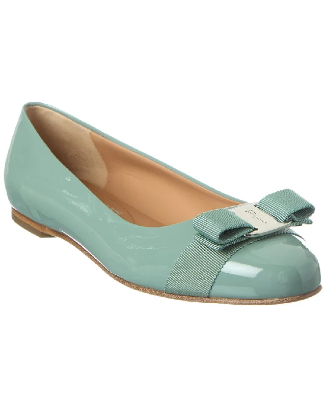 Weekend Deals to Make You Happy Ferragamo Varina Patent Ballet Flat