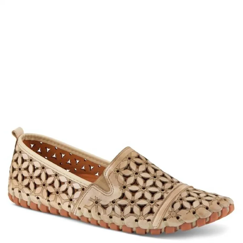 Weekend Bargains Await You Flowerflow Shoe In Beige