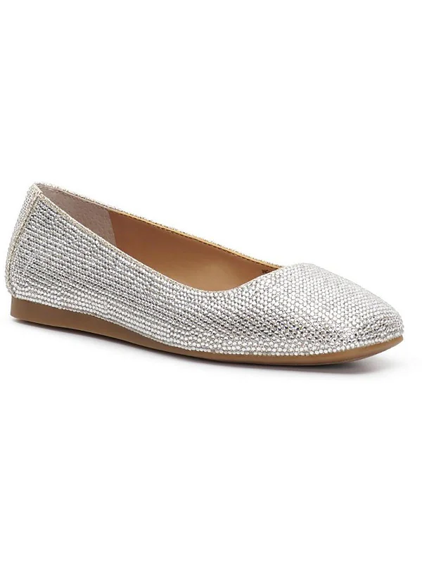 Weekend Deals That Impress Juney Womens Embellished Square Toe Ballet Flats