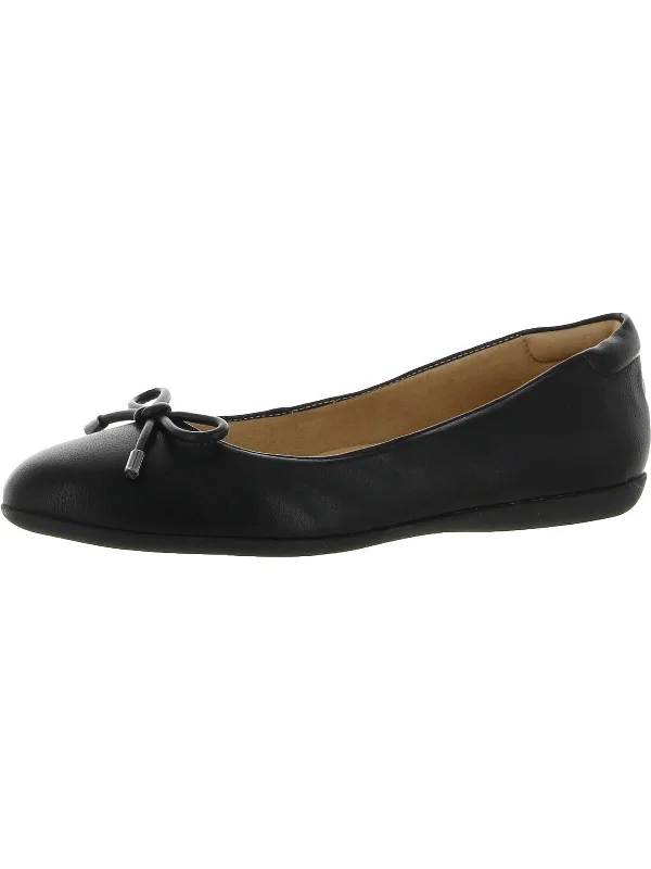 Weekend Deals That Wow Vivienne Bow Womens Comfort Insole Slip On Ballet Flats