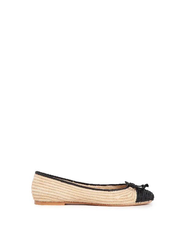 Weekend Specials to Grab Women's Idara Raffia Ballet Flats In Black
