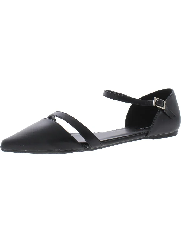 Weekend Bargains to Grab Womens Pointed Toe Ankle Strap D'Orsay