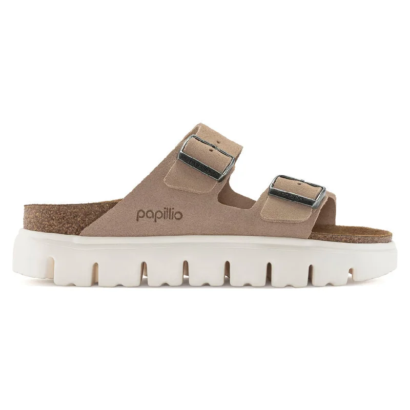 Final Clearance Women's Birkenstock Arizona Chunky Suede Leather 1024950  Color: Warm Sand