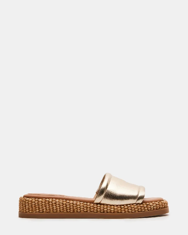New Markdowns BOARDWALK GOLD LEATHER