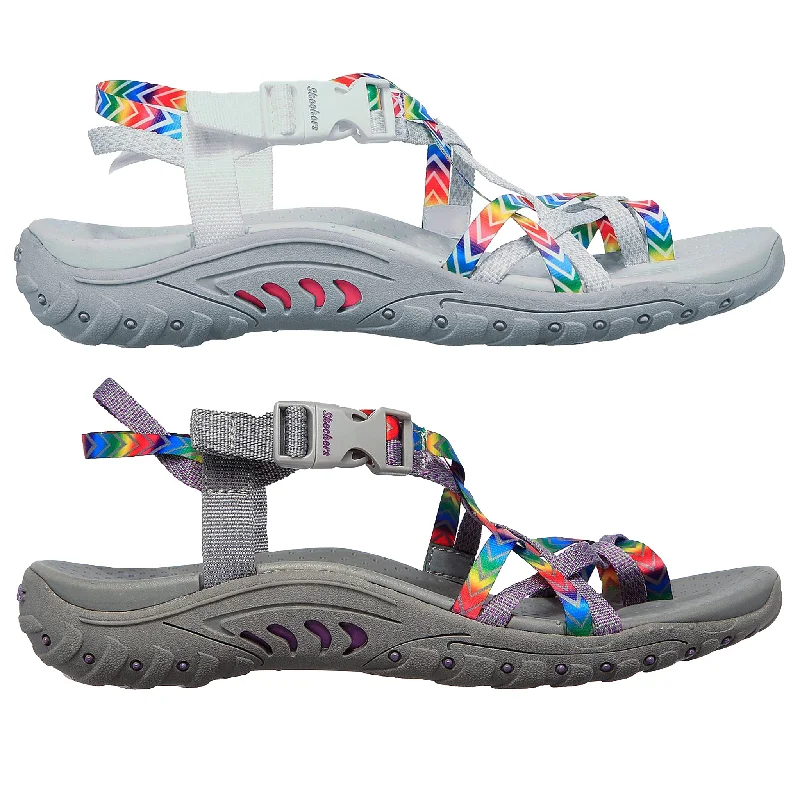 Price Cut Skechers Women's 163289 Reggae Bright Direction Sandals