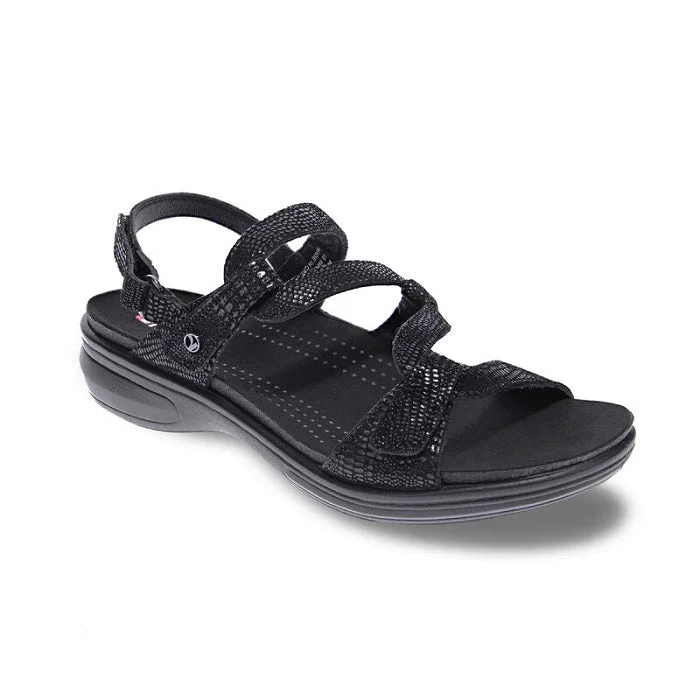 Top Pick Womens Revere Emerald in Black Lizard