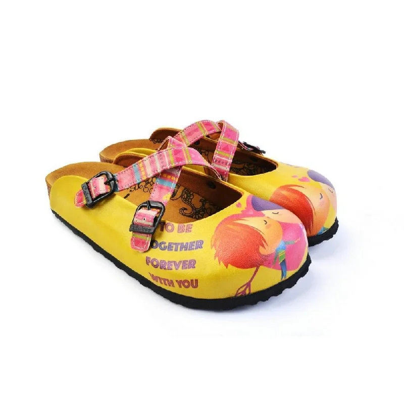 Lowest Prices This Weekend – Don't Miss Out Orange & Pink Kiss Crisscross Mule WCAL170 Lowest Prices This Weekend – Don't Miss Out Orange & Pink Kiss Crisscross Mule WCAL170