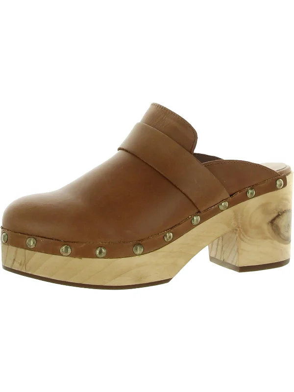 Limited Supply Soho Womens Leather Platform Clogs